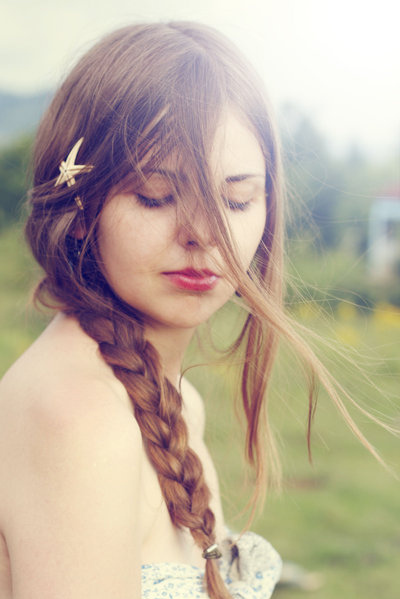 beautyful, girl and long brown hair