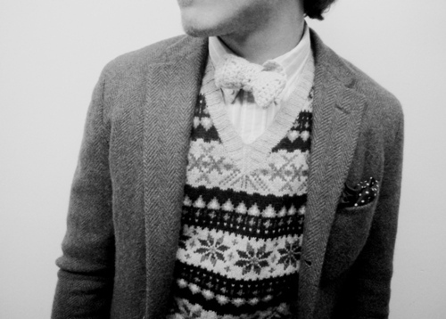black and white, bow tie and boy