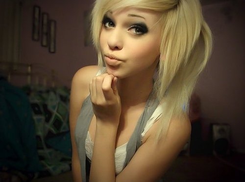 blonde, duckface and gorgeous