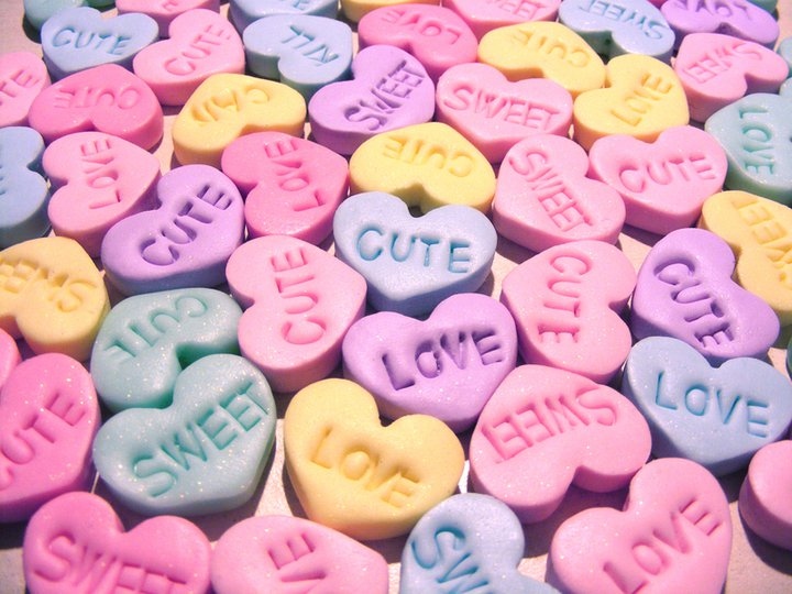 blue, candy heart and colorful