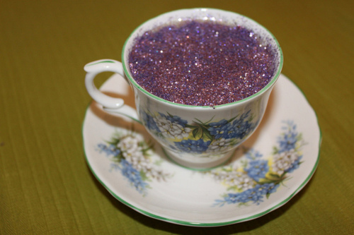 glitter, sparkle and tea