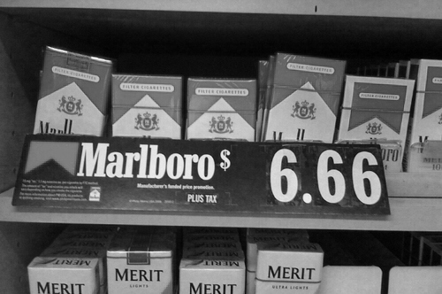 666, cigarettes and marlboro reds