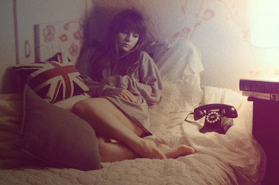 alone,  bed and  girl