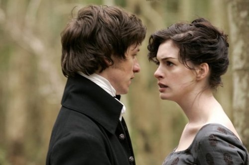 anne hathaway, becoming jane and james mcavoy