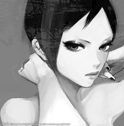 beauty, black and white and drawing