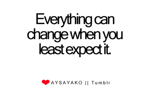 change, cute and least expect