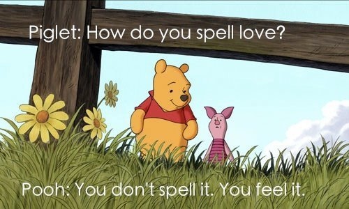 christopher robin,  love and  piglet