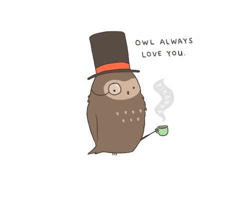 cute, owl and quote