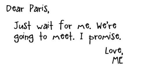 letter,  paris and  quote
