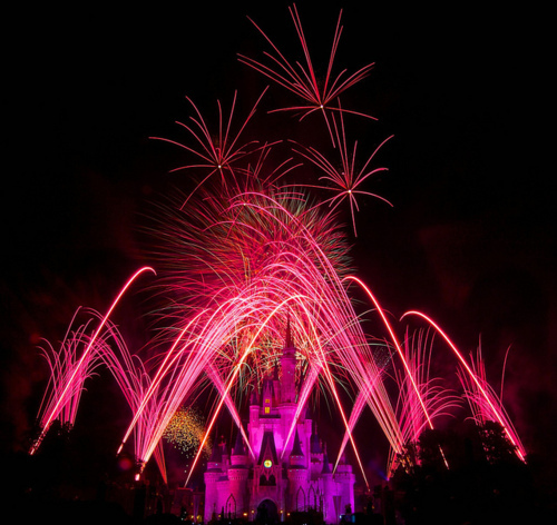 amazing, castle and fireworks