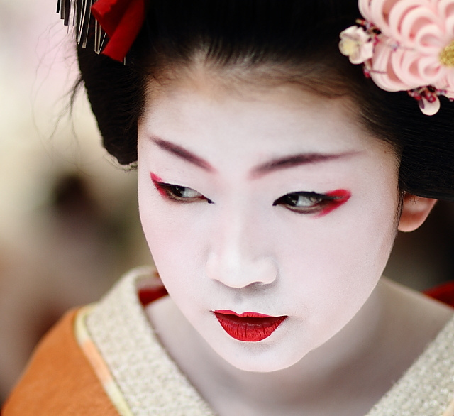 beautiful, face and geisha