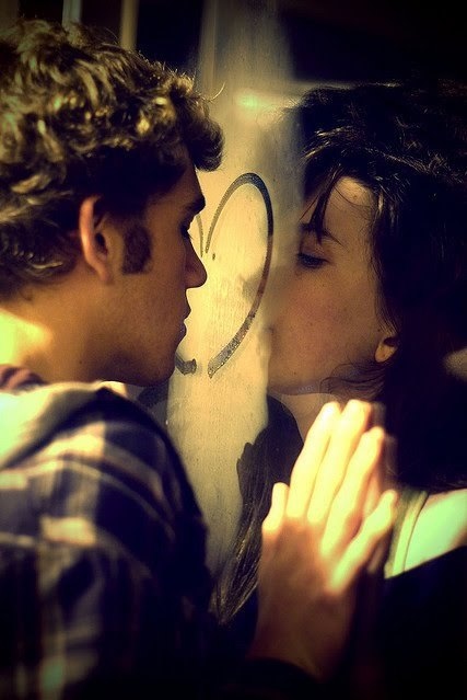 amor, beijar, beijo, casal, coracao