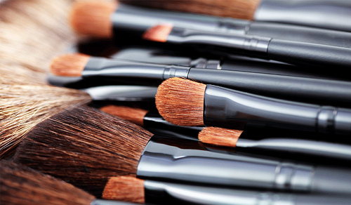brush,  brushes and  make-up