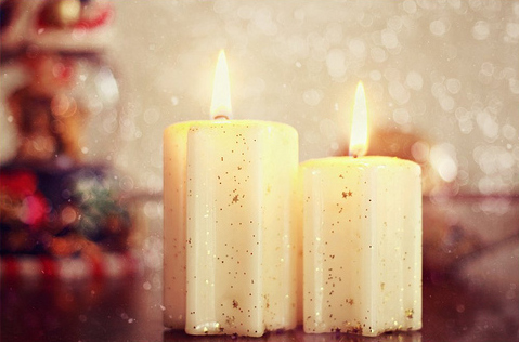 candle,  christmas and  light