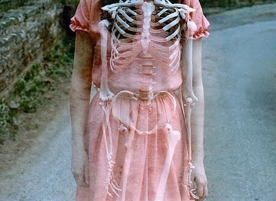 dress,  pink and  skeleton