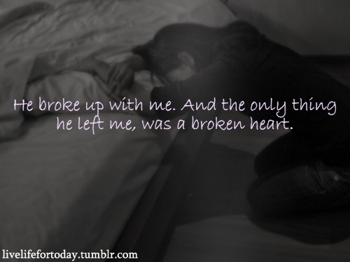 break up, broken and broken heart