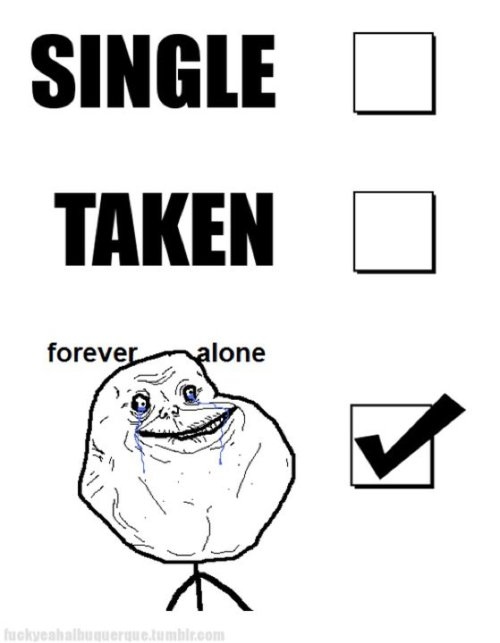 cool, forever alone and funny