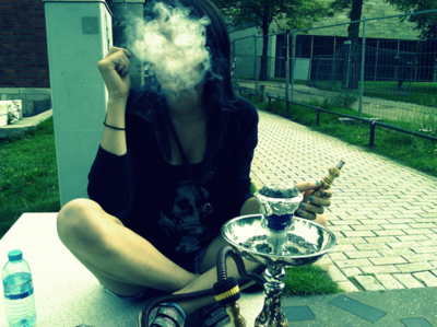 girl,  hookah and  photography