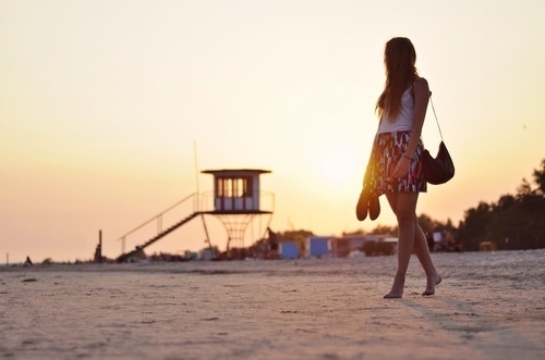 beach, cute and fashion