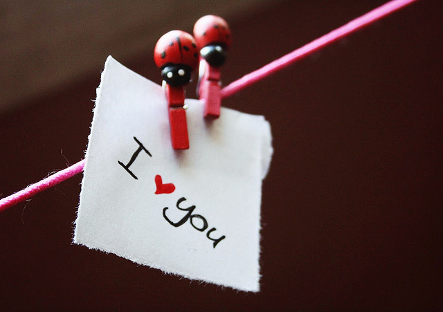 i <3 you, i love you and separate with comma