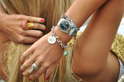 arms,  blonde and  bracelets