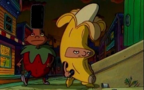 arnold,  banana and  banana costume