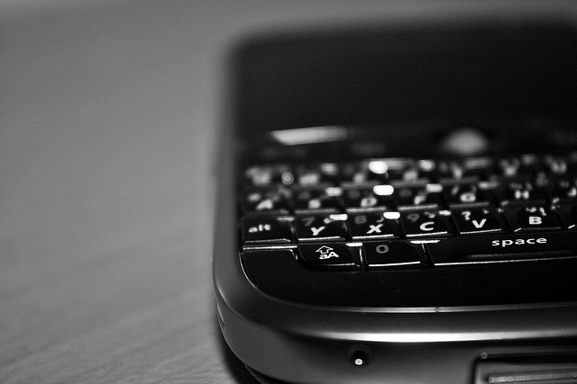 black and white, blackberry and separate with comma