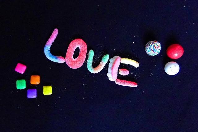 candy, color and love