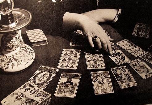 cards, fortune teller and future