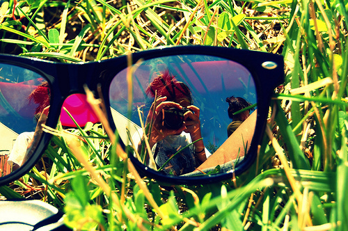 glasses, grass and photography