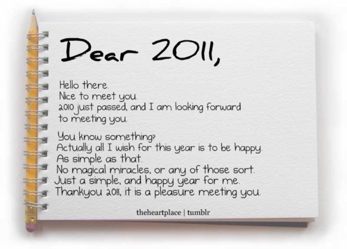 2011, happiness and hello