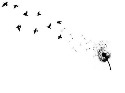 bird, birds, dandelion, freedom, tattoo