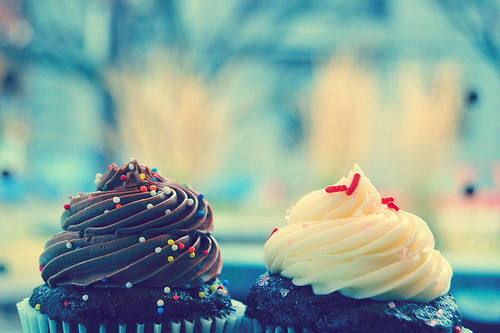 chocolate, cupcakes and cute