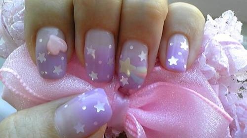 3-d nails,  cute and  gal