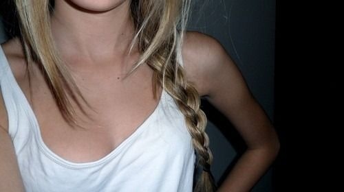 blond camera, braid, fashion, girl, hair