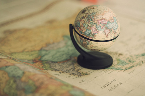 adventure, globe and map