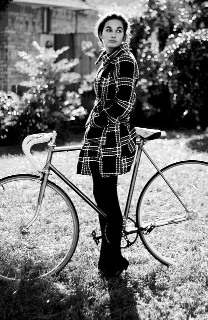 bicycle, bike and black and white