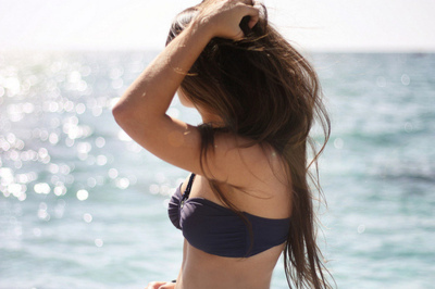 bikini,  girl and  hair