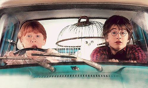 car,  glasses and  harry potter