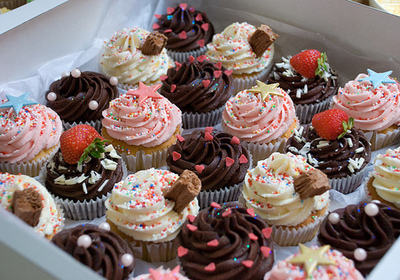 chocolate,  cupcakes and  cute