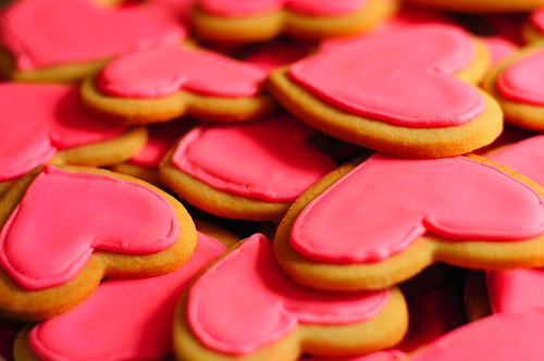 cookies, food and hearts