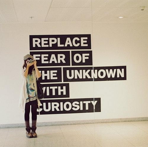 curiosity, fear and girl