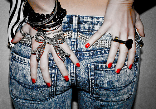 black, bracelet and fashion