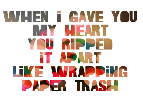 bokeh, broken, heart, love, text