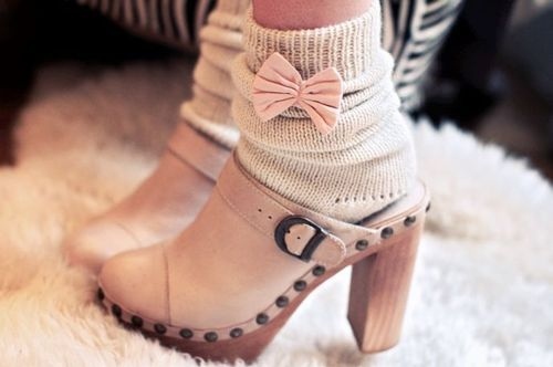 bow, fashion and heels