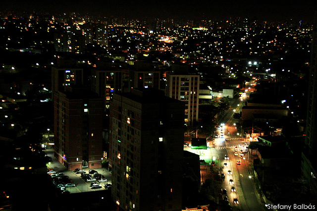 brazil, city and lights
