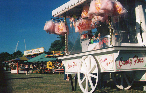 candy, cart and cotton candy