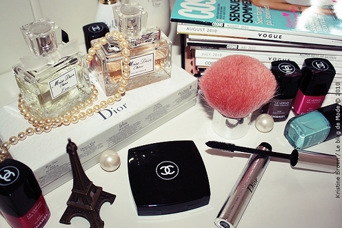 chanel, cosmetics and dior