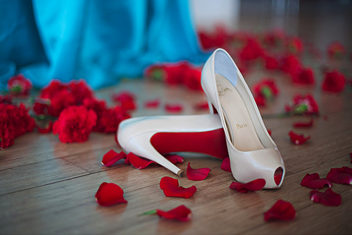 fashion, flowers and heels