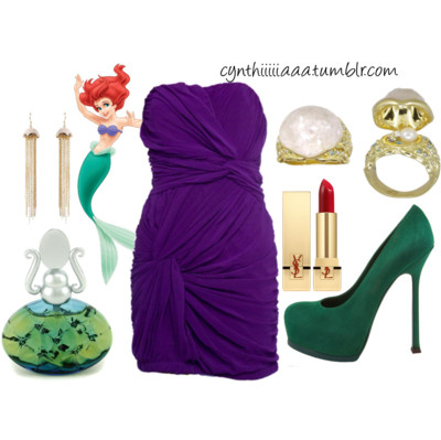 Ariel, Disney, Arielle, die Meerjungfrau, Polyvore, Prinzessinnen